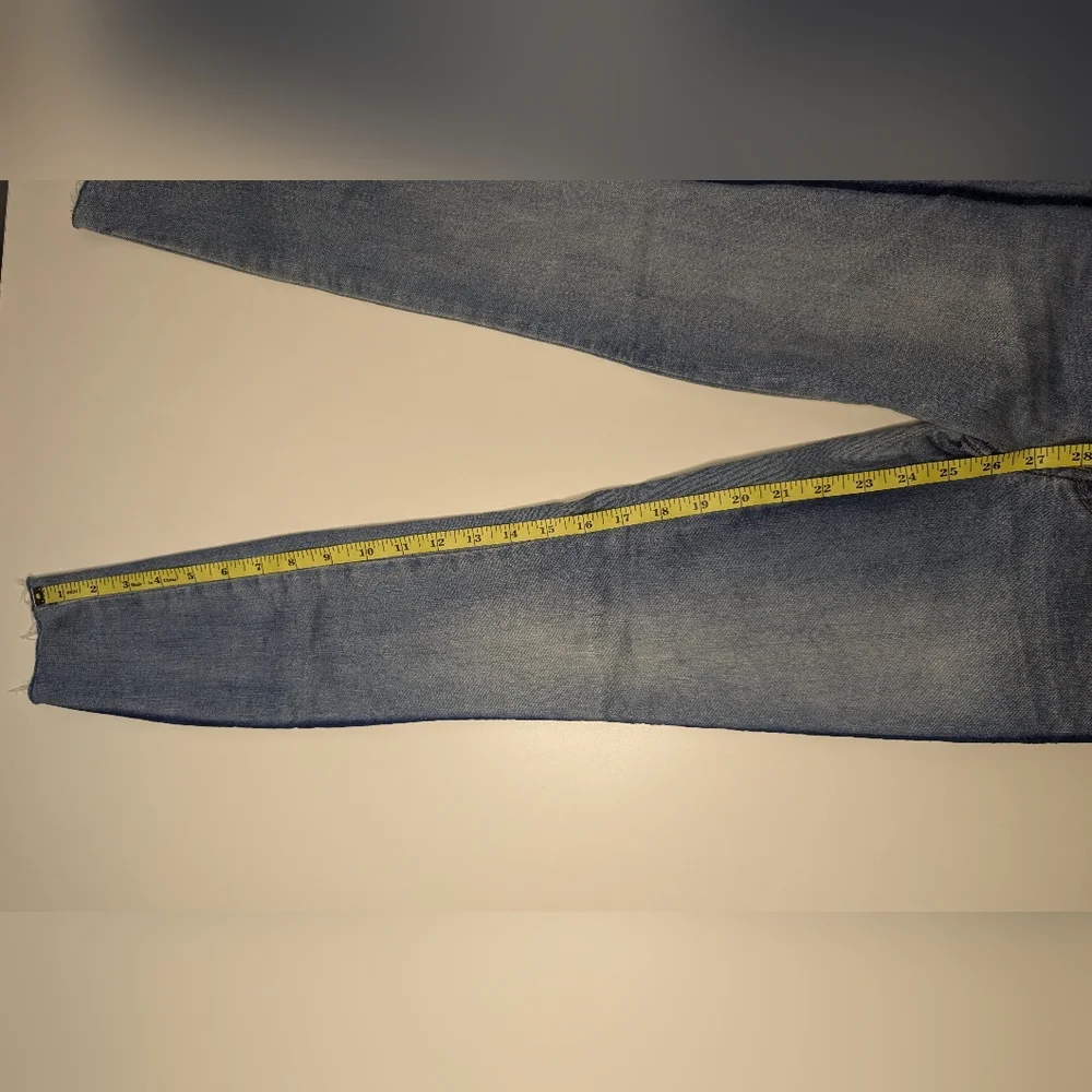 Pac Sun Womens Ankle Jegging Size 23 - 2 Blue Stripes down the side - Picture 11 of 11